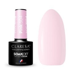Стойкий гибридный лак для ногтей Claresa Pink 504, 5 г цена и информация | Лаки для ногтей, укрепители для ногтей | kaup24.ee