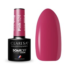 Kauapüsiv hübriidküünelakk Claresa Pink 524, 5 g цена и информация | Лаки для ногтей, укрепители для ногтей | kaup24.ee