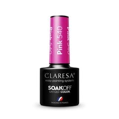 Стойкий гибридный лак для ногтей Claresa Pink 540, 5 г цена и информация | Лаки для ногтей, укрепители для ногтей | kaup24.ee