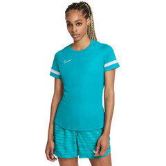 Женская футболка Nike NK Df Academy 21 Top Ss W CV2627 356, синяя цена и информация | Футболка женская | kaup24.ee