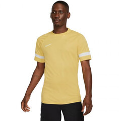 Мужская футболка Nike NK Df Academy 21 TOP SS M CW6101 700, желтая цена и информация | Nike Мужская одежда | kaup24.ee
