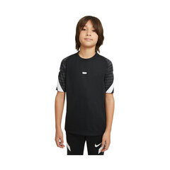 Футболка детская Nike Dri Fit Strike 21 Junior CW5847010, черная цена и информация | Рубашки для мальчиков | kaup24.ee