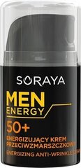 Крем для лица от морщин Soraya Men Energy, 50+, 50 мл цена и информация | Кремы для лица | kaup24.ee