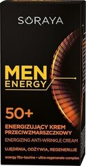 Kortsudevastane näokreem Soraya Men Energy, 50+, 50 ml hind ja info | Näokreemid | kaup24.ee