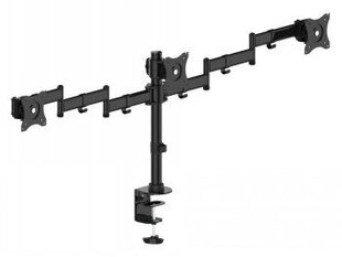 Тройной держатель монитора, 15"-27", vesa 100x100 цена и информация | Кронштейны для монитора | kaup24.ee