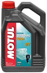 Õli MOTUL OUTBOARD TECH 2T 5ltr (101728) цена и информация | Моторные масла | kaup24.ee