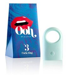 Ooh BY JE JOUE - LARGE COCK RING CASE AQUA BLUE цена и информация | Эрекционные кольца, насадки на пенис | kaup24.ee