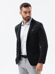 Elegantne meeste jope Ombre M80 must цена и информация | Мужские пиджаки | kaup24.ee