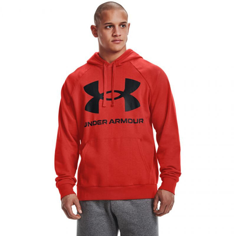 Meeste džemper Under Armor Rival Fleece Big Logo HD Sweatshirt M 1357093 839, punane hind ja info | Meeste pusad | kaup24.ee