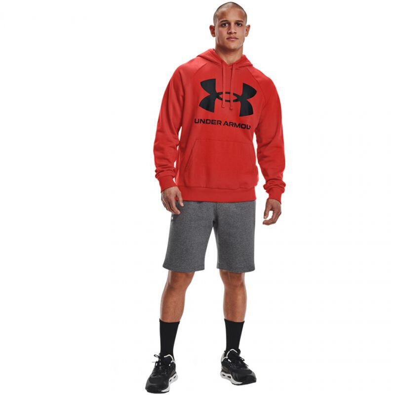 Meeste džemper Under Armor Rival Fleece Big Logo HD Sweatshirt M 1357093 839, punane hind ja info | Meeste pusad | kaup24.ee