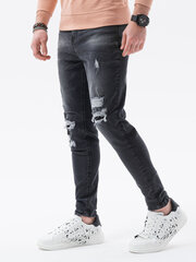 джинсы p1078 - черные цена и информация | Мужские джинсы | kaup24.ee