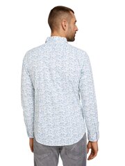 Мужская рубашка Tom Tailor, белая/синяя цена и информация | Мужские рубашки | kaup24.ee