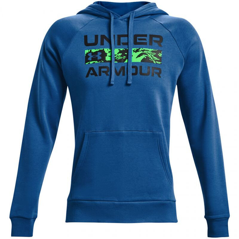 Meeste Dressipluus Under Armour Rival FLC Signature HD M 1366 363 432, sinine XL цена и информация | Meeste pusad | kaup24.ee