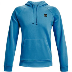 Meeste džemper Under Armor Rival Fleece Hoodie M 1357092 422, sinine цена и информация | Мужские толстовки | kaup24.ee