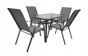 Комплект уличной мебели Barbados Duo 120/4, серый цена и информация | Комплекты уличной мебели | kaup24.ee
