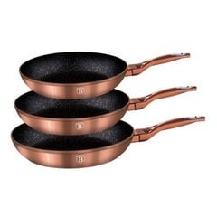 Berlinger Haus Copper Metallic Touch Line pannikomplekt, 3 tk цена и информация | Cковородки | kaup24.ee