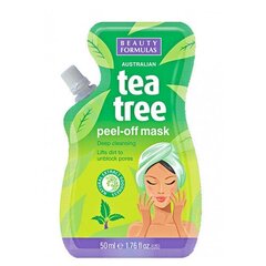 Beauty Formulas Teepuu (eemaldatav mask) 50 ml hind ja info | Näomaskid, silmamaskid | kaup24.ee