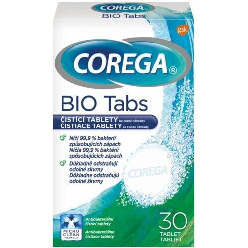 Corega Hambapuhastustabletid Bio Tabs 30 p цена и информация | Suuhügieen | kaup24.ee