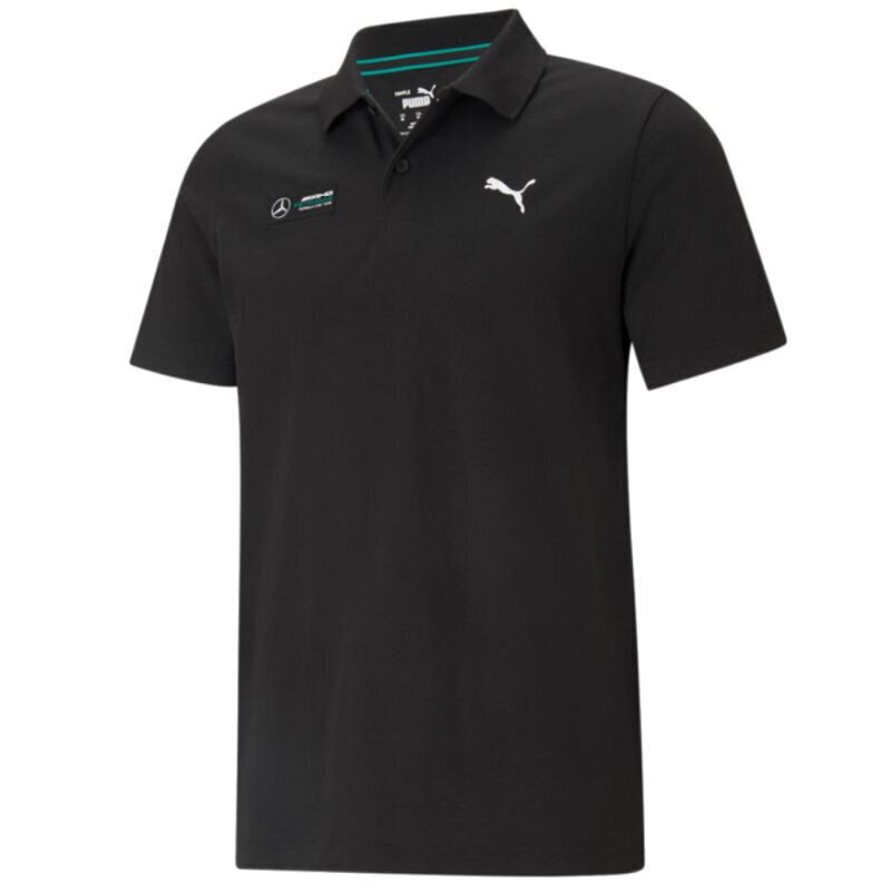 Meeste polosärk Puma Mercedes F1 Essentials 599622-01, must цена и информация | Meeste spordiriided | kaup24.ee