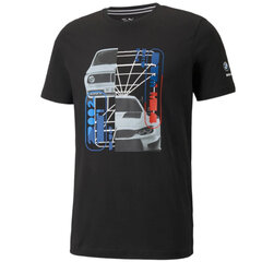 Мужская футболка Puma BMW Motorsport Graphic Tee M 531194-01, черная цена и информация | Meeste T-särgid | kaup24.ee