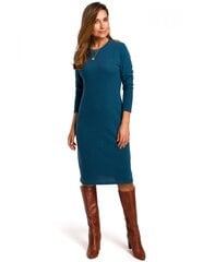 Платье-свитер с длинными рукавами S178, морскоe цена и информация | Платье | kaup24.ee