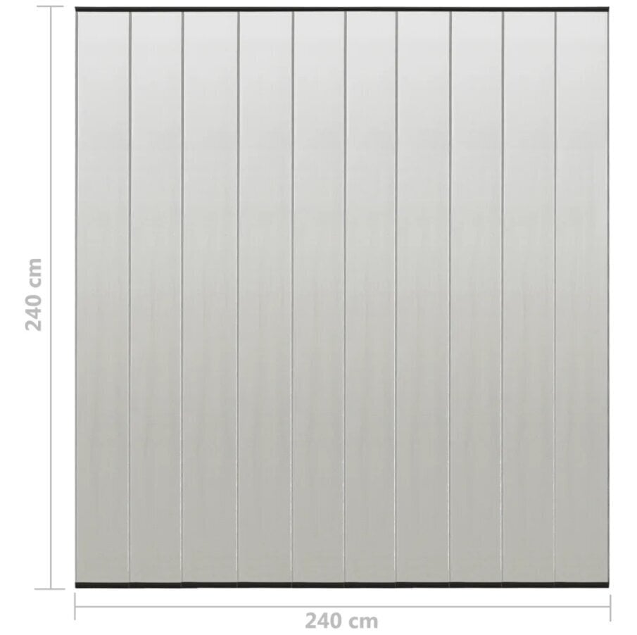 vidaXL uksevõrk 10-osaline võrkkardin, must, 240 x 240 cm цена и информация | Sääsevõrgud, putukavõrgud | kaup24.ee