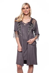 Комплект из бамбукового волокна халат и ночная рубашка 5-243 цена и информация | Женские халаты | kaup24.ee