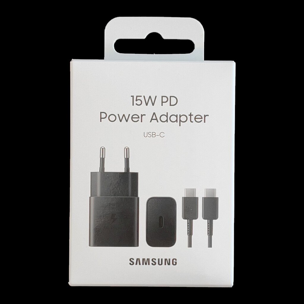 Samsung 15W toiteadapter must EP-T1510XBEGEU hind ja info | Mobiiltelefonide laadijad | kaup24.ee