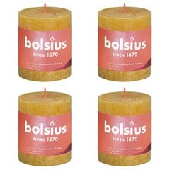 Bolsius sammasküünlad Shine 6 tk 80 x 68 mm meekollane цена и информация | Свечи, подсвечники | kaup24.ee