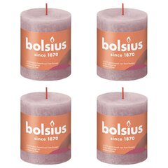 Bolsius sammasküünlad Shine 6 tk 80 x 68 mm vanaroosa цена и информация | Подсвечники, свечи | kaup24.ee
