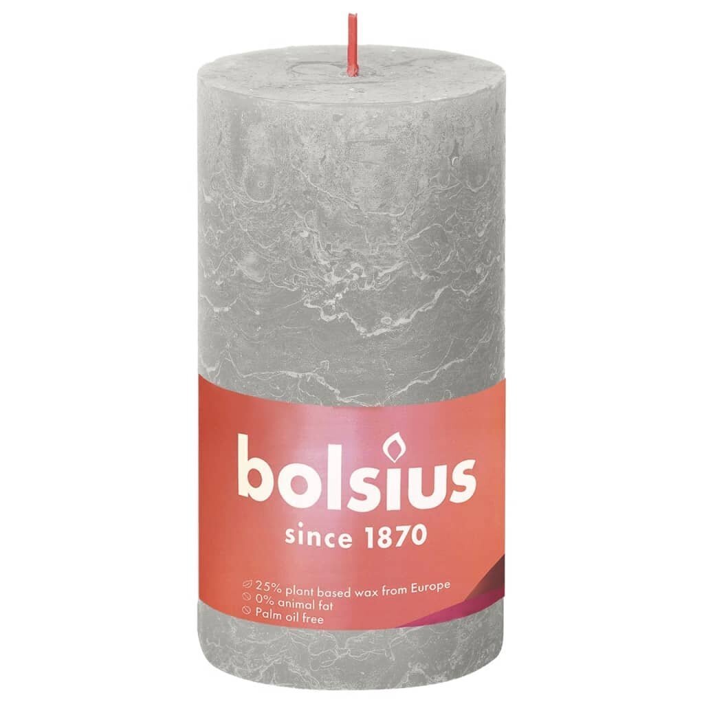 Bolsius sammasküünlad Shine 6 tk 130 x 68 mm liivahall цена и информация | Küünlad, küünlajalad | kaup24.ee