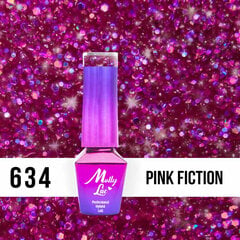 Гель лак для ногтей Molly Lac - Spotlight Pink Fiction 5 мл Но. 634 цена и информация | Лаки для ногтей, укрепители для ногтей | kaup24.ee