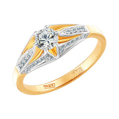 Золотое кольцо с бриллиантами 09SC5000667 09SC5000667 цена и информация | Кольцо | kaup24.ee
