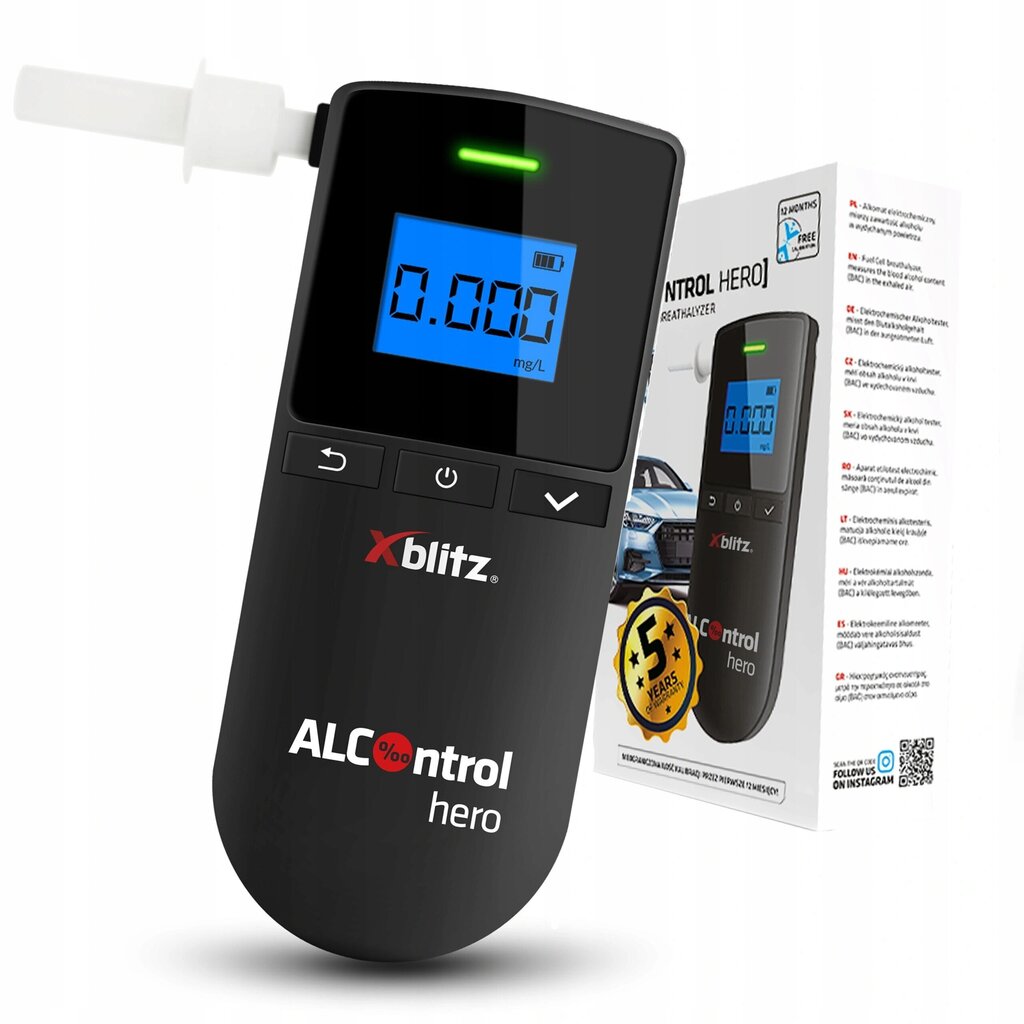 Xblitz HERO elektrokeemiline alkomeeter hind ja info | Alkomeetrid | kaup24.ee