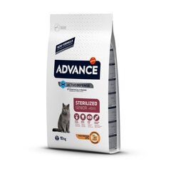 Для пожилых стерилизованных кошек Advance Cat Senior 10+ Sterilized (курица и ячмень), 10 кг цена и информация | Сухой корм для кошек | kaup24.ee