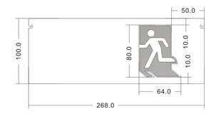 PMMA plaat PVC kleebisega hind ja info | Rippvalgustid | kaup24.ee