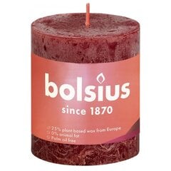 Bolsius sammasküünlad Shine 6 tk 80 x 68 mm sametpunane цена и информация | Подсвечники, свечи | kaup24.ee