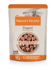 Nature's Variety Cat Original Chicken Konserveeritud kana täiskasvanud kassidele, 70 g hind ja info | Konservid kassidele | kaup24.ee