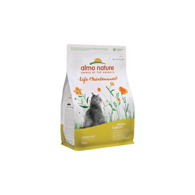 Almo Nature Holistic Maintenance täiskasvanud kassidele, kalkuniga, 2 kg цена и информация | Kuivtoit kassidele | kaup24.ee