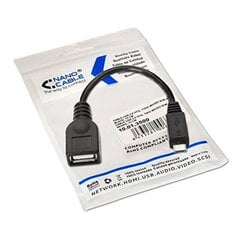 Nanokaabel 10.01.3500, USB 2.0 A / Micro USB B, 15 cm цена и информация | Адаптеры и USB-hub | kaup24.ee