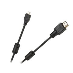 Кабель Cabletech экономический HDMI - micro HDMI, 1.8м цена и информация | Кабели и провода | kaup24.ee