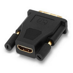 Adapter Nanocable DVI-D - HDMI 10.15.0700, must цена и информация | Адаптеры и USB-hub | kaup24.ee