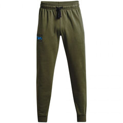 Meeste spordipüksid Under Armour Rival Flc Signature Pants M 1366366 390, roheline цена и информация | Мужская спортивная одежда | kaup24.ee