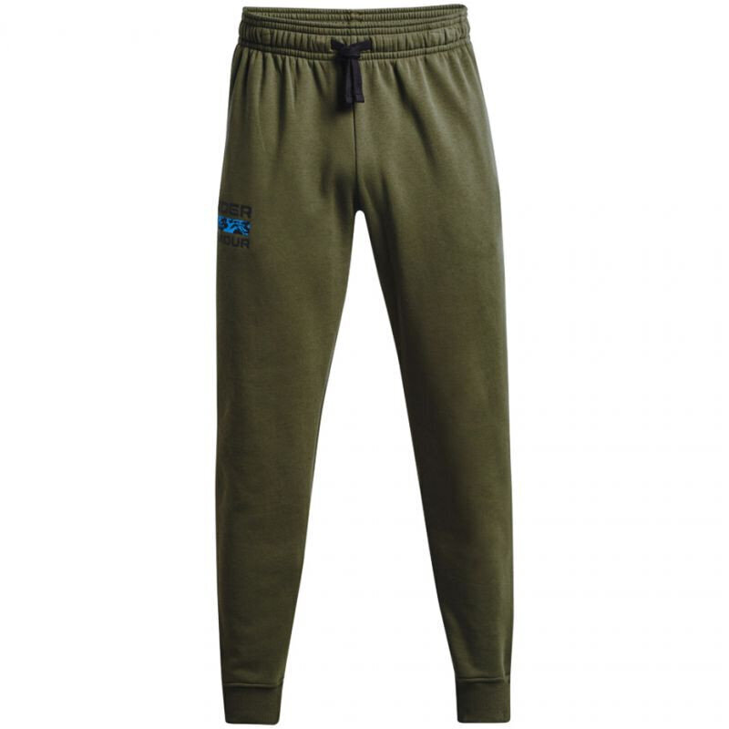 Meeste spordipüksid Under Armour Rival Flc Signature Pants M 1366366 390, roheline цена и информация | Meeste spordiriided | kaup24.ee