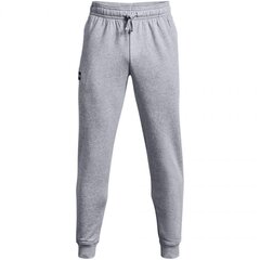 Мужские спортивные штаны Under Armor Rival Fleece Jogger M 1357 128 011, серые цена и информация | Мужская спортивная одежда | kaup24.ee