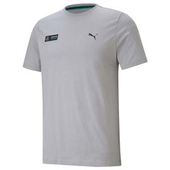 Мужская спортивная футболка Puma Mercedes F1 Essentials Tee M 599623-02, серая цена и информация | Мужская спортивная одежда | kaup24.ee