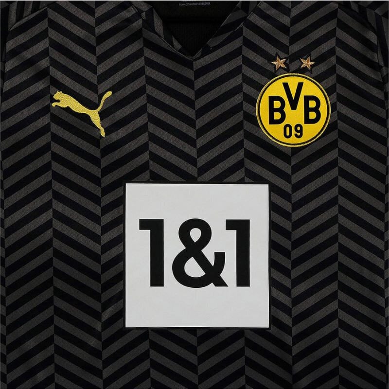Meeste spordisärk Puma Borussia Dortmund Away Shirt Replica M 759057 04, must цена и информация | Jalgpalli varustus ja riided | kaup24.ee