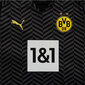 Meeste spordisärk Puma Borussia Dortmund Away Shirt Replica M 759057 04, must hind ja info | Jalgpalli varustus ja riided | kaup24.ee