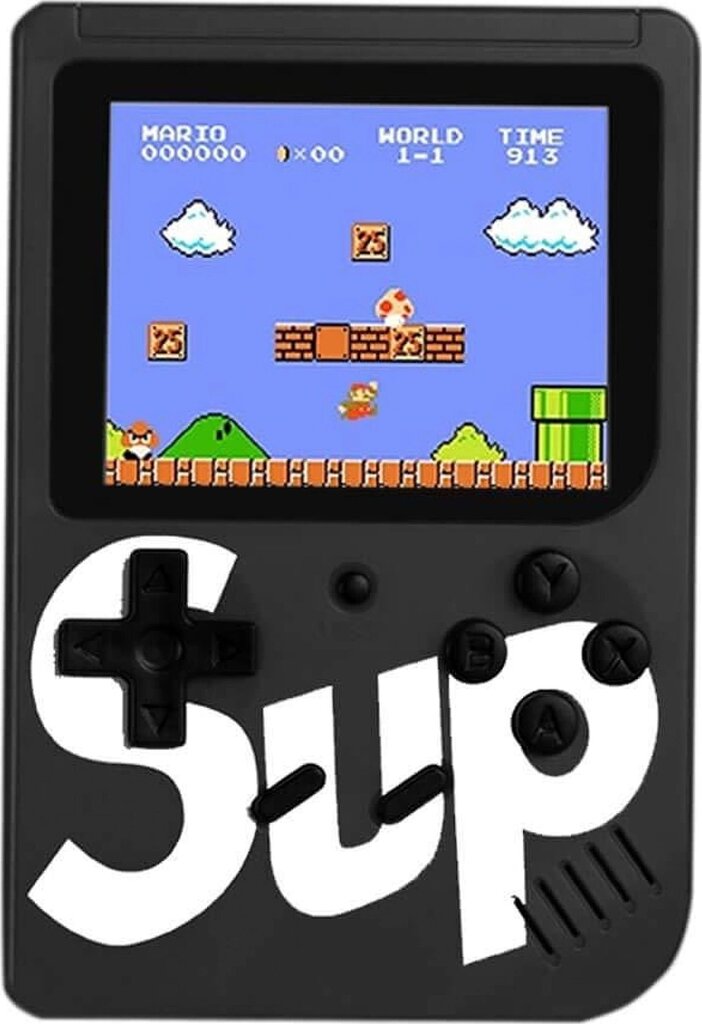 Mängukonsool Riff Retro mini Sup Game (3" LCD) 400 mänguga, must цена и информация | Mängukonsoolid | kaup24.ee