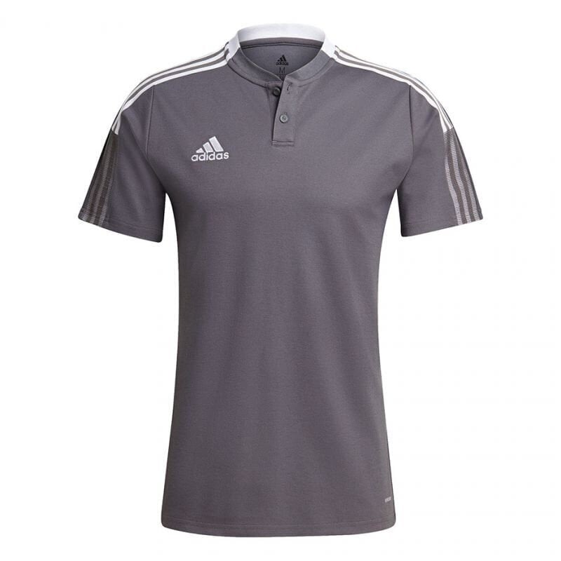 Meeste T-särk Adidas Tiro 21 Polo M GM7364, hall hind ja info | Meeste spordiriided | kaup24.ee